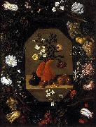 Juan de  Espinosa surrounded by a wreath of flowers and fruit oil painting picture wholesale